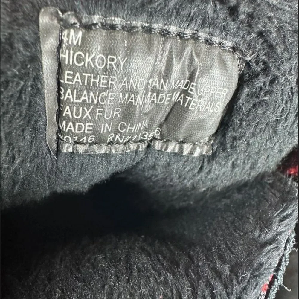 KHOMBU Hickory‎ Kids Size 4M Pink Duck Shoes Black Mid Calf Toddler Winter Boots